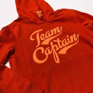Lands End Boys Orange Team Captain Hoodie